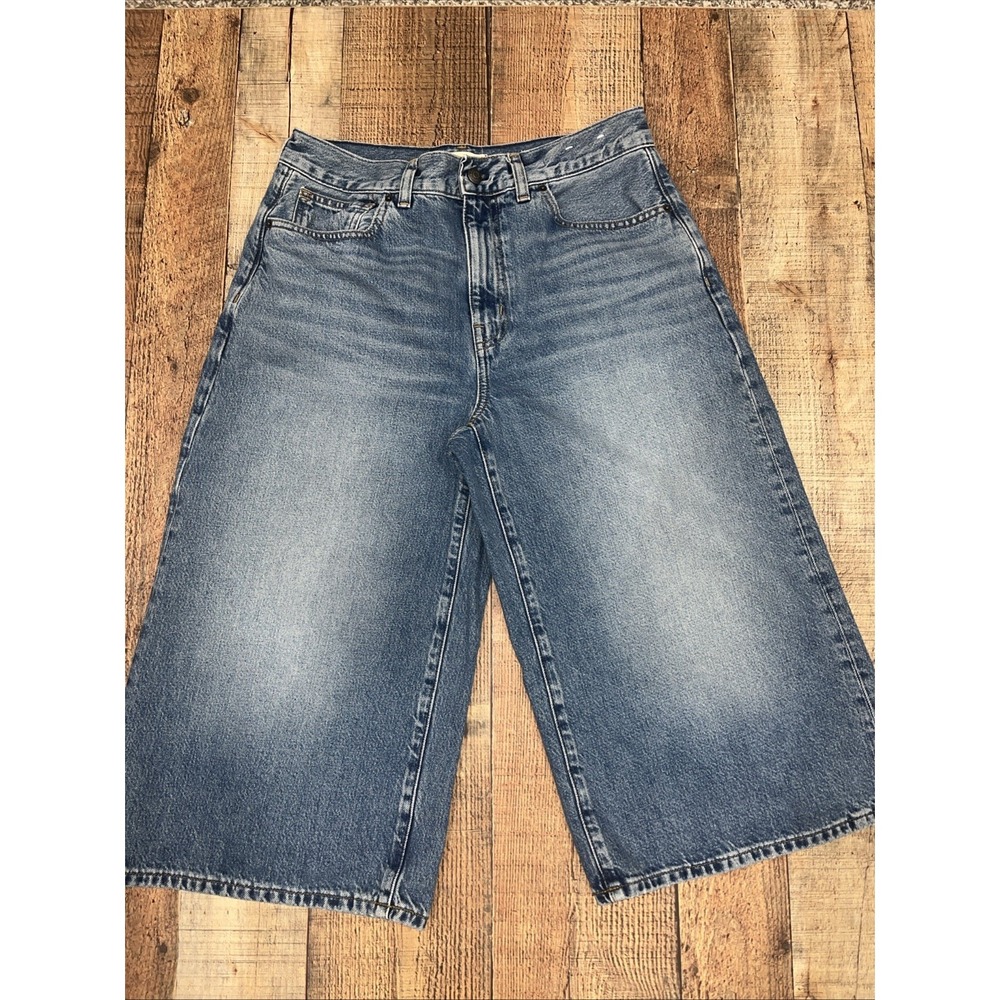 Madewell Denim Culottes Women's Size 28 Medium Wash (2404)